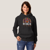 Rock The Test Day Teacher Rainbow Leopard Hoodie (Voorkant volledig)