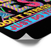 Rock The Test Dont Stress Motivational Teacher Tes Poster (Hoek)