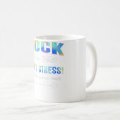 Rock The Test Funny School Professor Teacher Joke Koffiemok (Voorkant rechts)