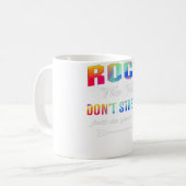 Rock The Test Funny School Professor Teacher Joke Koffiemok (Voorkant links)