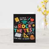Rock The Test Grappig Testen Dag Leraar Te Kaart (Gele Bloem)