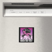 Rock The Test Messy Bun Teacher Test Day Testing D Magneet (Insitu (Vaatwasser))