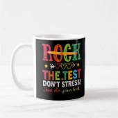 Rock The Test Niet Stress Do Best Teacher Testing Koffiemok (Links)
