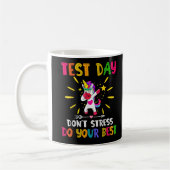 Rock The Test Teacher Test Day Testing Day Funny Koffiemok (Links)