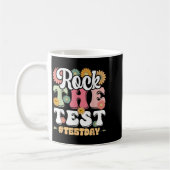 Rock The Test Testing Day Groovy Motivational Teac Koffiemok (Links)