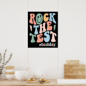 Rock The Test Testing Day Motivational Teacher Poster (Keuken)