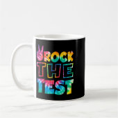 Rock The Test Testing Day Retro Motivational Teach Koffiemok (Links)