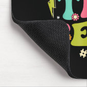 Rock The Test Testing Day Retro Motivational Teach Muismat (Hoek)