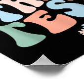 Rock The Test Testing Day Retro Motivational Teach Poster (Hoek)