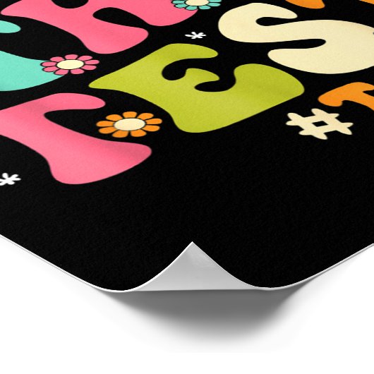 Rock The Test Testing Day Retro Motivational Teach Poster (Hoek)