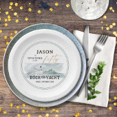 Rock the Yacht 50th Verjaardag Gepersonaliseerd Papieren Bordje