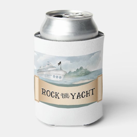 Rock the Yacht Koelbox Party Favor Blikjeskoeler (Blikje Voorkant)