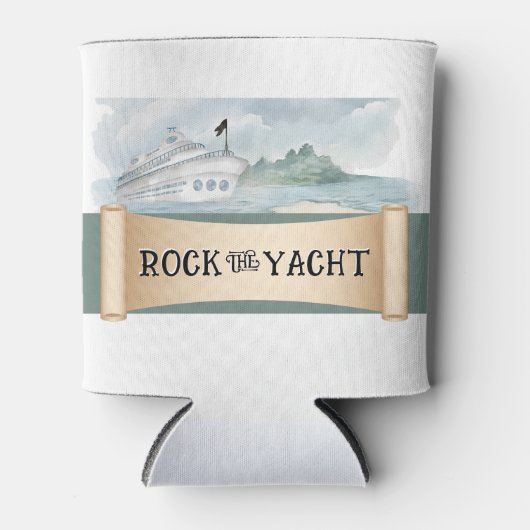 Rock the Yacht Koelbox Party Favor Blikjeskoeler (Voorkant)