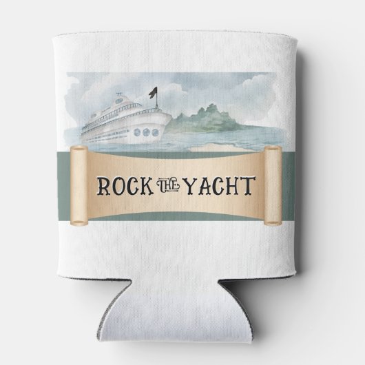 Rock the Yacht Koelbox Party Favor Blikjeskoeler (Achterkant)