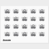 Rock Thiz Clothing Skull & Wings Stickers (Vel)