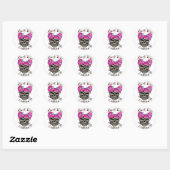 Rock Thiz Kleding & Tattoo Tony Pink Ponytails Ronde Sticker (Vel)