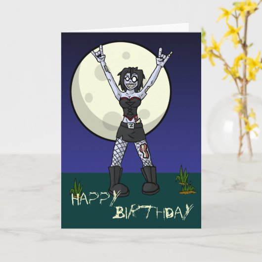 Rock 'Til You Drop Kaart (Gele Bloem)