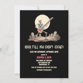 Rock Till You Drop Dead Halloween-feest Kaart (Voorkant)