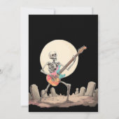 Rock Till You Drop Dead Halloween-feest Kaart (Achterkant)