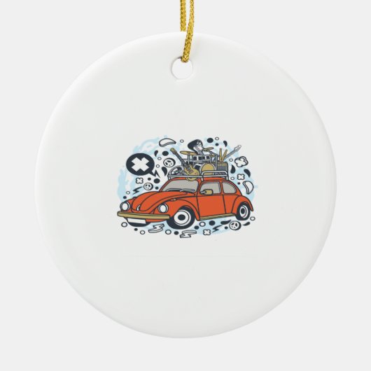 Rock Tour Keramisch Ornament (Voorkant)