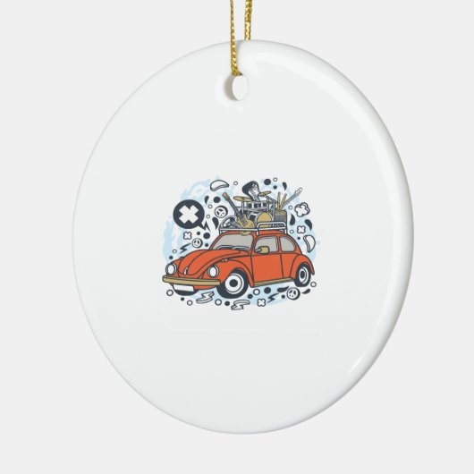 Rock Tour Keramisch Ornament (Links)