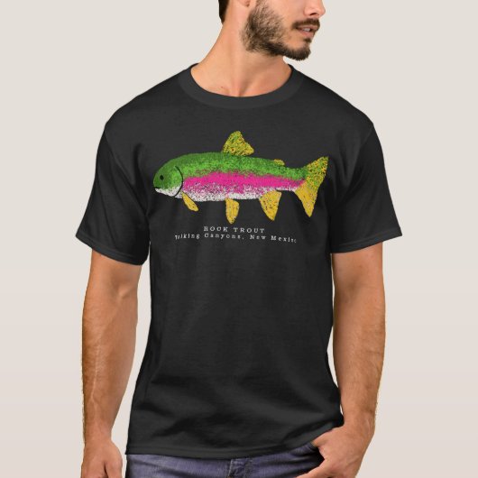 ROCK TROUT Talking Canyons, New Mexico T-Shirt (Voorkant)