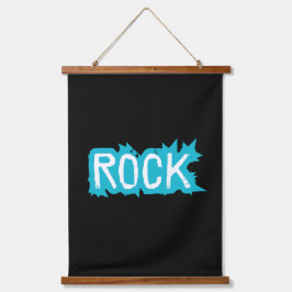 Rock Typografie Hangend Wandkleed