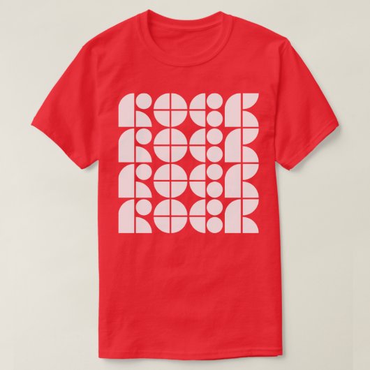 Rock Typografie T-shirt (Design voorkant)