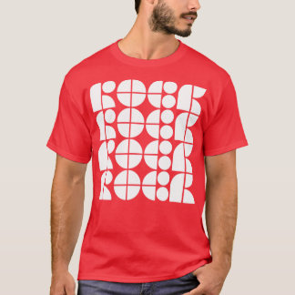 Rock Typografie T-shirt