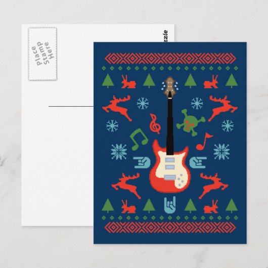 Rock Ugly Sweater T - shirts Briefkaart (Voorkant / Achterkant)