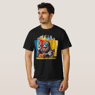 Rock uit met de Groove Gorilla – Retro Muziek Lief T-shirt