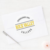 Rock Valley College - RVC Golden Eagles Ronde Sticker (Envelop)