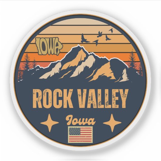 Rock Valley, Iowa Sticker (Voorkant)