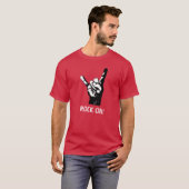 Rock vingers, Sign of the Devil, of Devil's horns, T-shirt (Voorkant volledig)