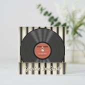 Rock Vinyl Record Party-uitnodigingen Kaart