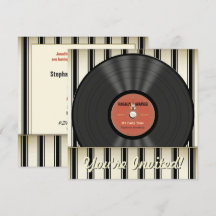 Rock Vinyl Record Party-uitnodigingen
