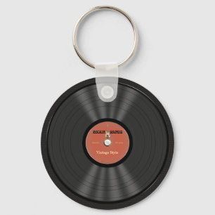 Rock Vinyl Record Sleutelhanger