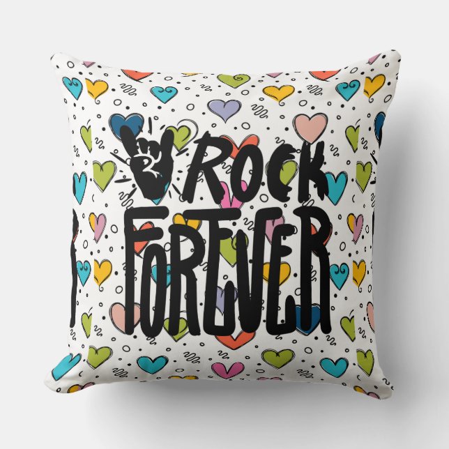 rock voor altijd kussen (Voorkant)