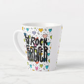 rock voor altijd latte mok (Linkerhoek)