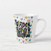 rock voor altijd latte mok (Rechts)
