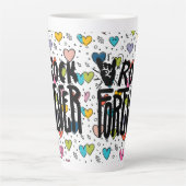 rock voor altijd latte mok (Voorkant)