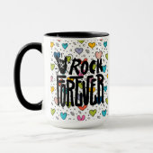 rock voor altijd mok (Links)