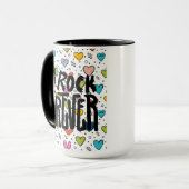 rock voor altijd mok (Voorkant links)