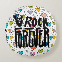 rock voor altijd rond kussen