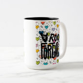 rock voor altijd tweekleurige koffiemok (Voorkant rechts)