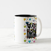 rock voor altijd tweekleurige koffiemok (Voorkant rechts)