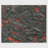 Rock vulcanic hot lava burn boil cadeaupapier (Vlak)