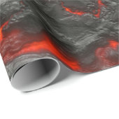 Rock vulcanic hot lava burn boil cadeaupapier (Rol Hoek)