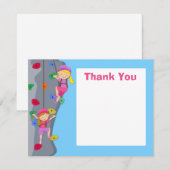 Rock Wall Climate Party bedankt voor je kaartje (Voorkant / Achterkant)