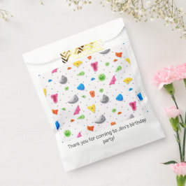 Rock Wall Climbing Climb verjaardagsfeestje Bedankzakje